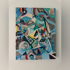 Abstract Geometric Canvas Art